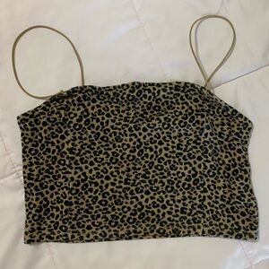 Forever 21 small cheetah print crop top